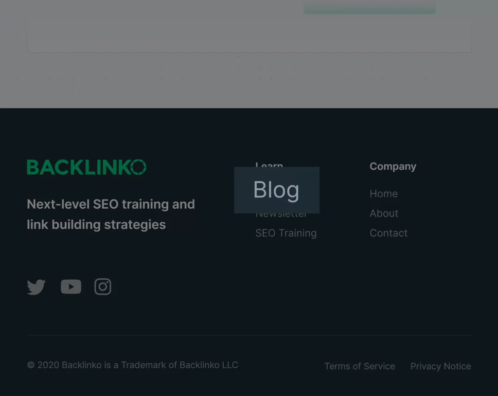 Backlinko - Homepage Blog Link
